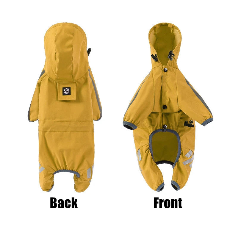 Dog Raincoat Reflective Waterproof Pet Clothes for Chihuahua Maltese Rain Coat Small Medium Dogs Jumpsuit Raincoat Dogs Overalls