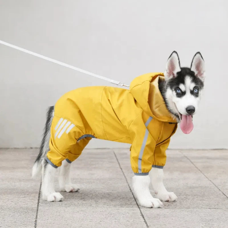 Dog Raincoat Reflective Waterproof Pet Clothes for Chihuahua Maltese Rain Coat Small Medium Dogs Jumpsuit Raincoat Dogs Overalls