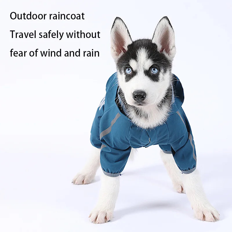 Dog Raincoat Reflective Waterproof Pet Clothes for Chihuahua Maltese Rain Coat Small Medium Dogs Jumpsuit Raincoat Dogs Overalls