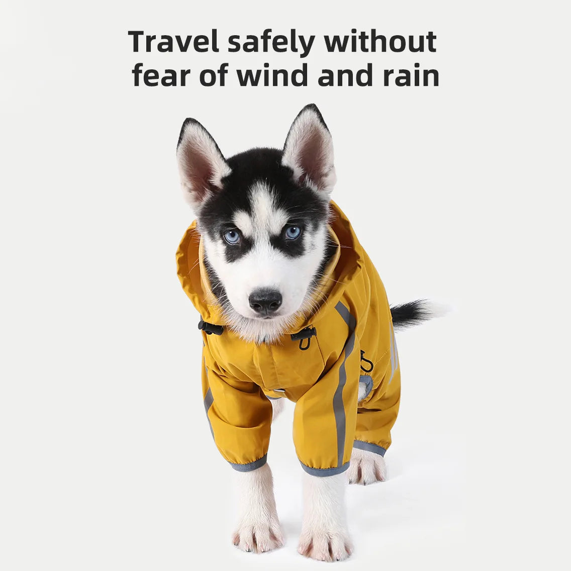 Dog Raincoat Reflective Waterproof Pet Clothes for Chihuahua Maltese Rain Coat Small Medium Dogs Jumpsuit Raincoat Dogs Overalls