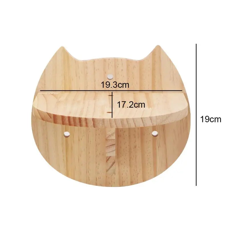 1PC Cat Tree Wall Mounted Cat Shelves Scratching Post for Cat Jumping Platform and Cat Hammock Rope Ladder Wall Wooden Furniture