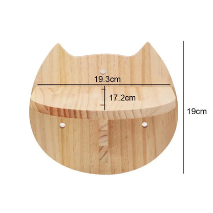 1PC Cat Tree Wall Mounted Cat Shelves Scratching Post for Cat Jumping Platform and Cat Hammock Rope Ladder Wall Wooden Furniture