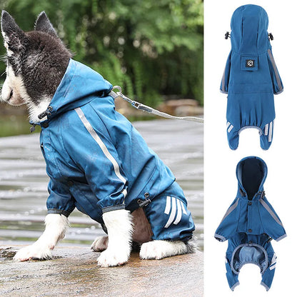 Dog Raincoat Reflective Waterproof Pet Clothes for Chihuahua Maltese Rain Coat Small Medium Dogs Jumpsuit Raincoat Dogs Overalls